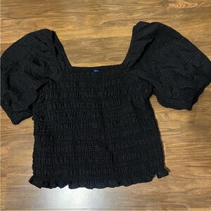 Square-Neck Puff-smock top super cute 💕